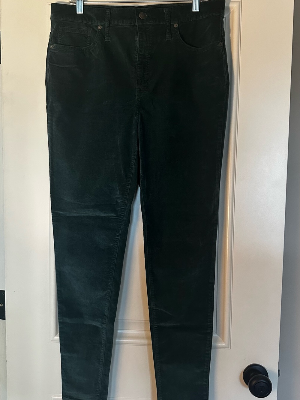 Madewell Women's Deep Forest Green Skinny Jeans